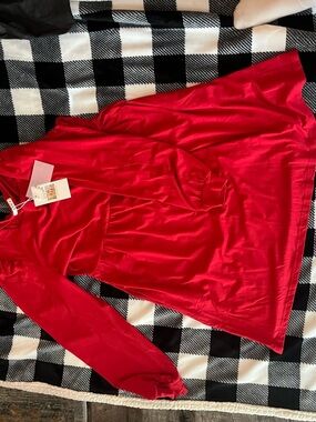 Red Long Sleeve Women's Dress - Unbranded